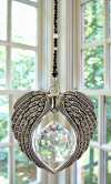 ANGEL WINGS  Crystal and Pewter Wings Suncatcher