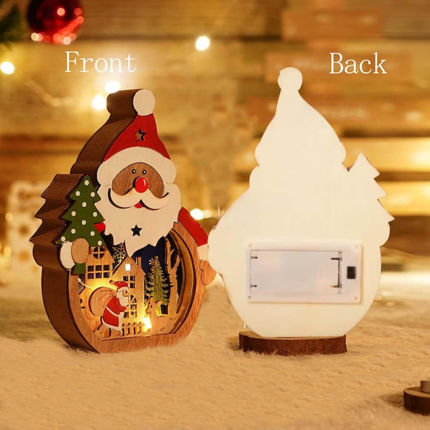 🔥Christmas Hot Sale🎅⛄Santa Claus And Snowman Luminous Ornaments