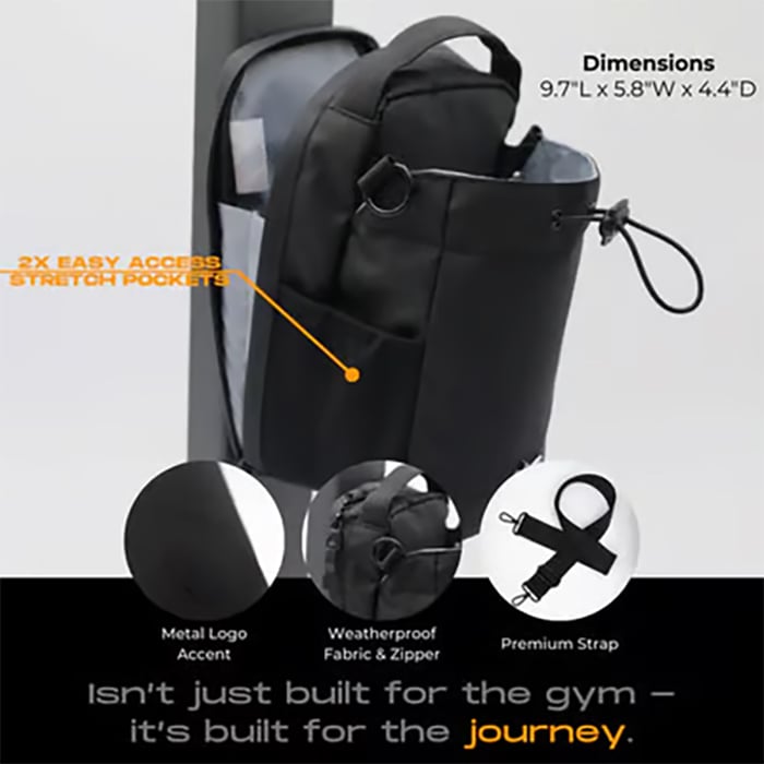 🔥🔥Magnetic Gym Bag for Gym, Travel, Work, and Sports | Keep Your Items Off the Dirty Gym Floor with Magnetic Attachment