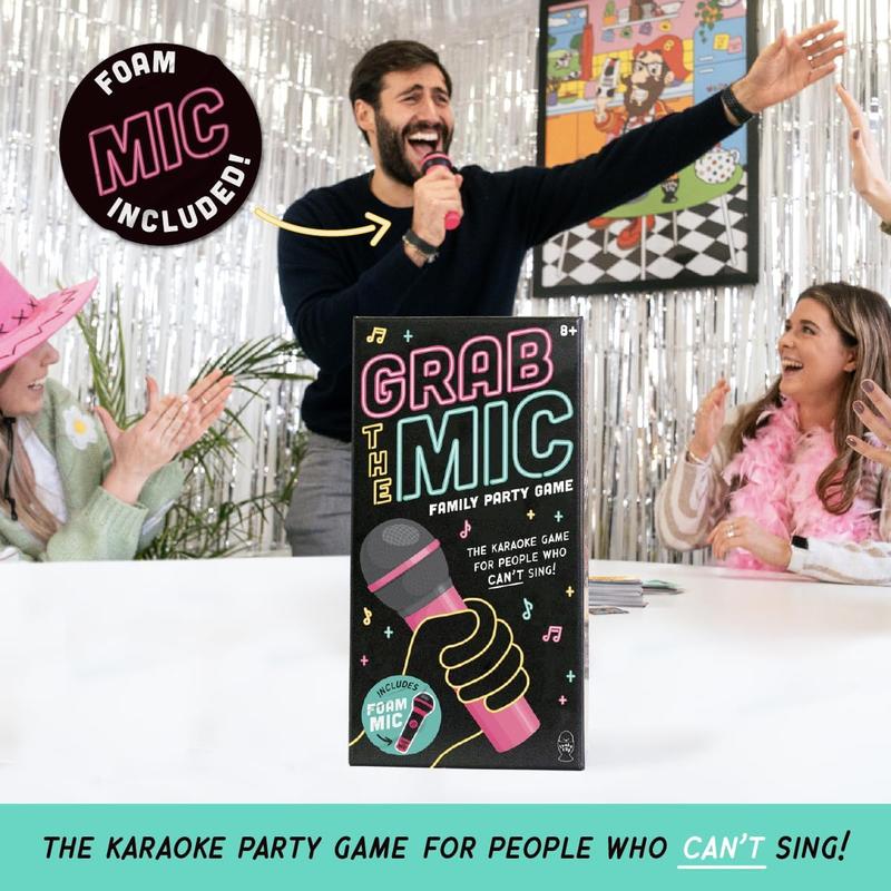 🔥TODAY SALE 49% OFF  - Grab The Mic ✨The Party Game For People Who Can't Sing!