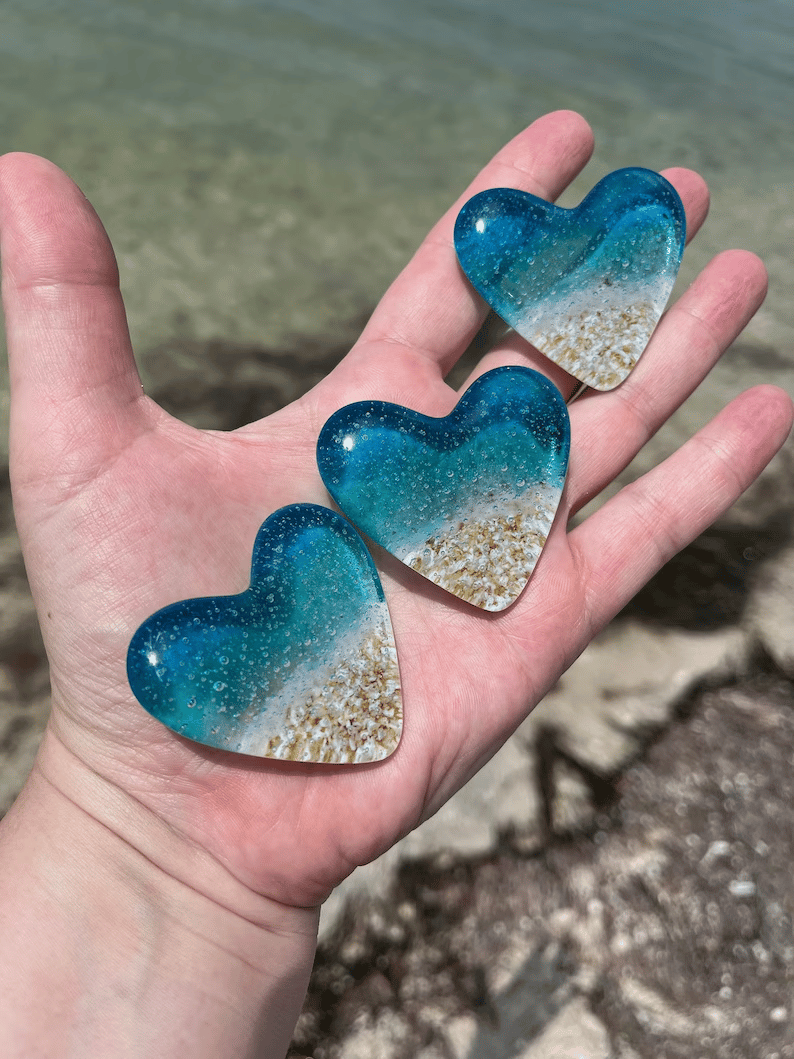 (🎉Last Day Promotion 50% OFF) 🎁Glass Beach Pocket Heart