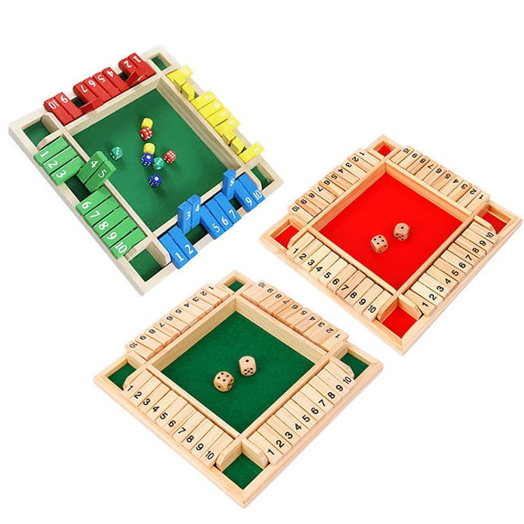 🎁TikTok Last Day Sale - 70% OFF🎁SHUT THE BOX-WOODEN DICE BOARD GAME