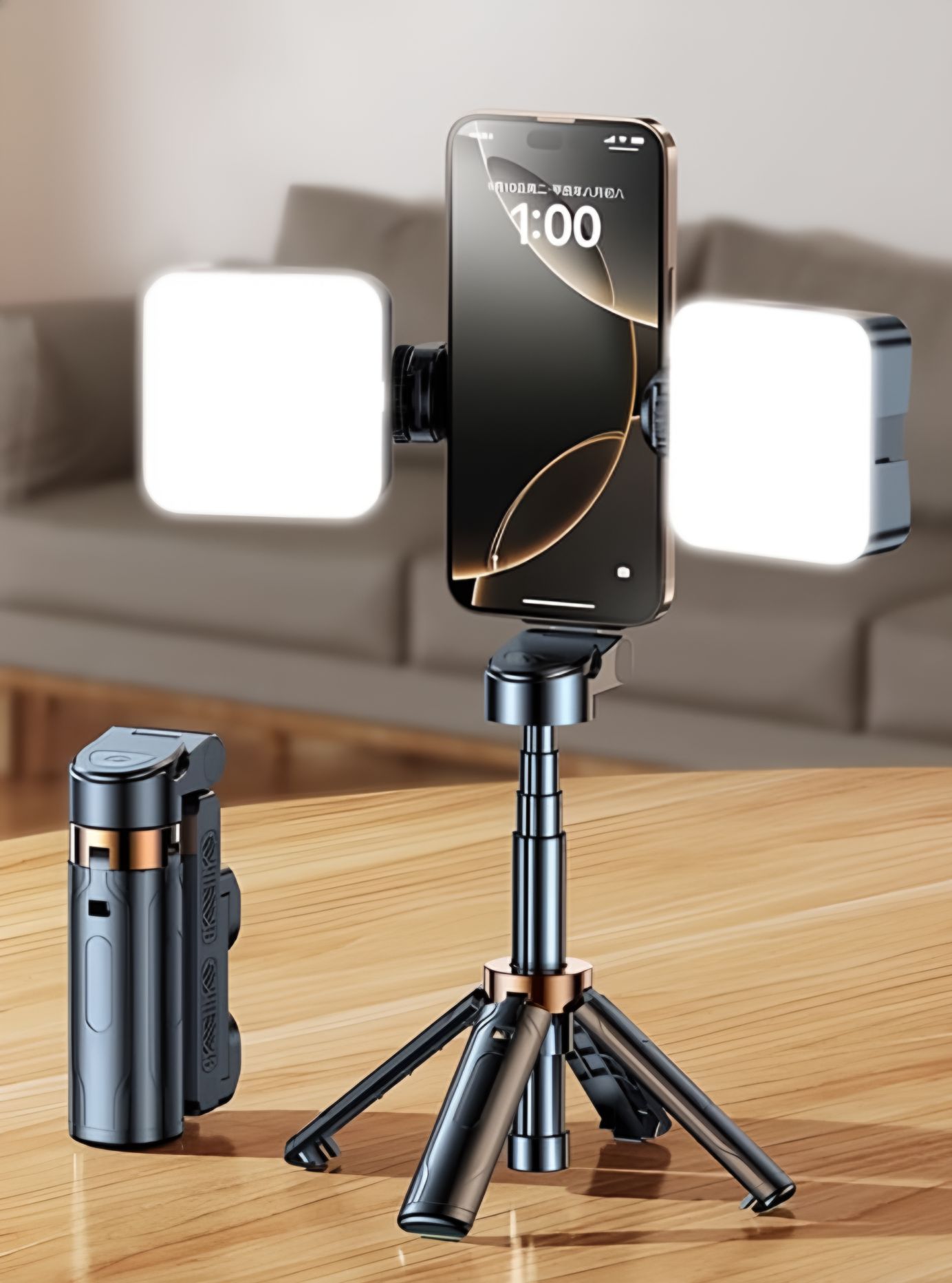 🔥Letzter Tag 49% Rabatt📱Taschenformat Selfie Stick Stativ