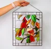 🎉Cardinal Stained Glass Window Panel