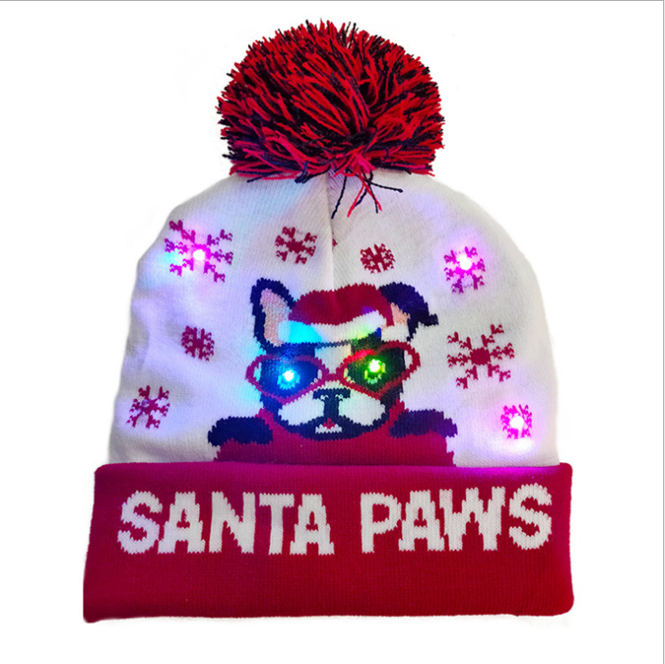 (🎅Early Christmas Sale - 50% OFF) LED Knitted Christmas Hat