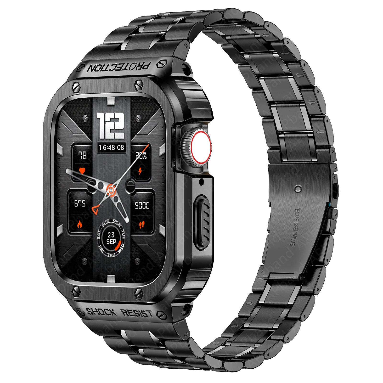 Last Day Promotion 48% OFF - Apple Watch Stainless Steel Strap & Case