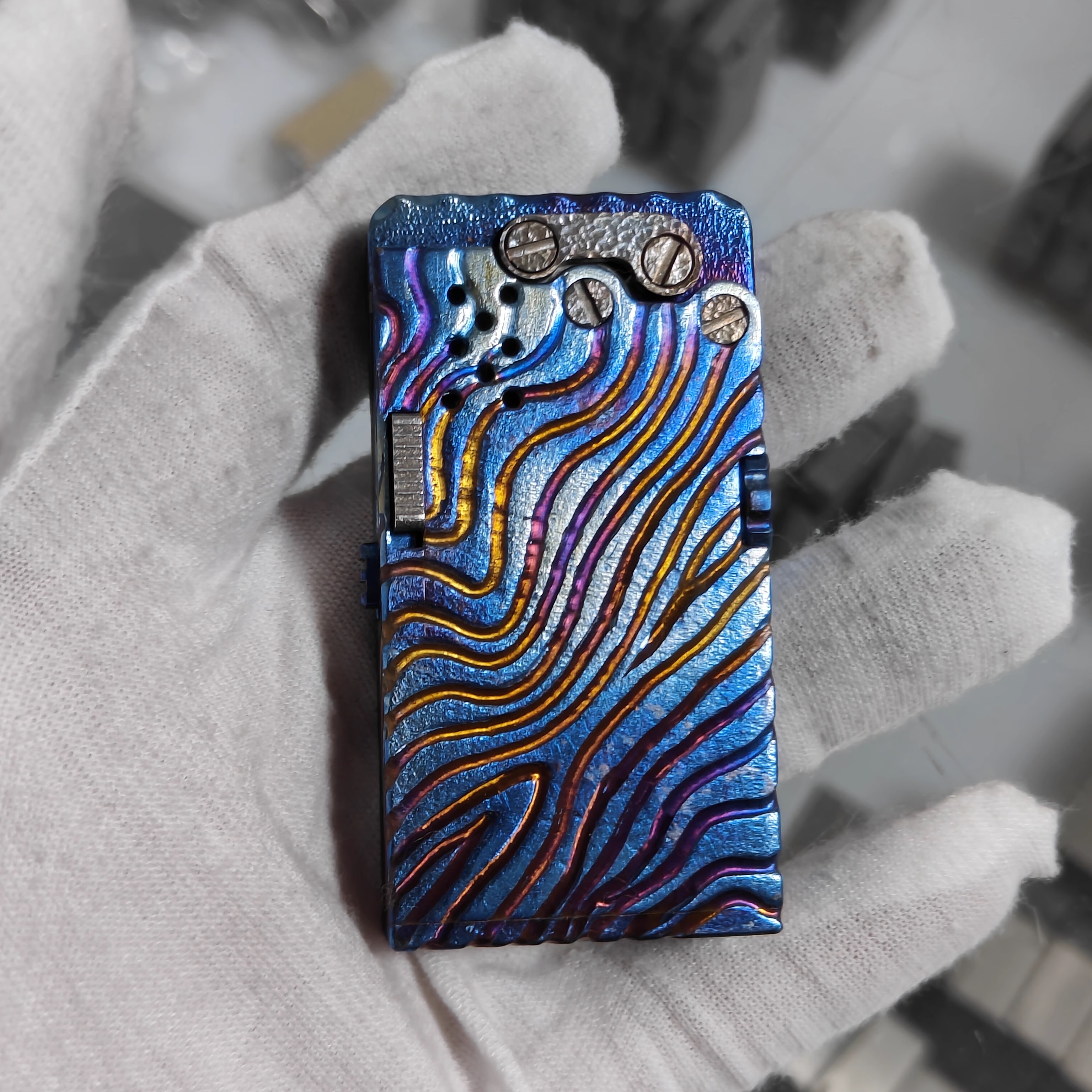 Titanium Ejector Kerosene Lighter Handmade Limited Edition 2