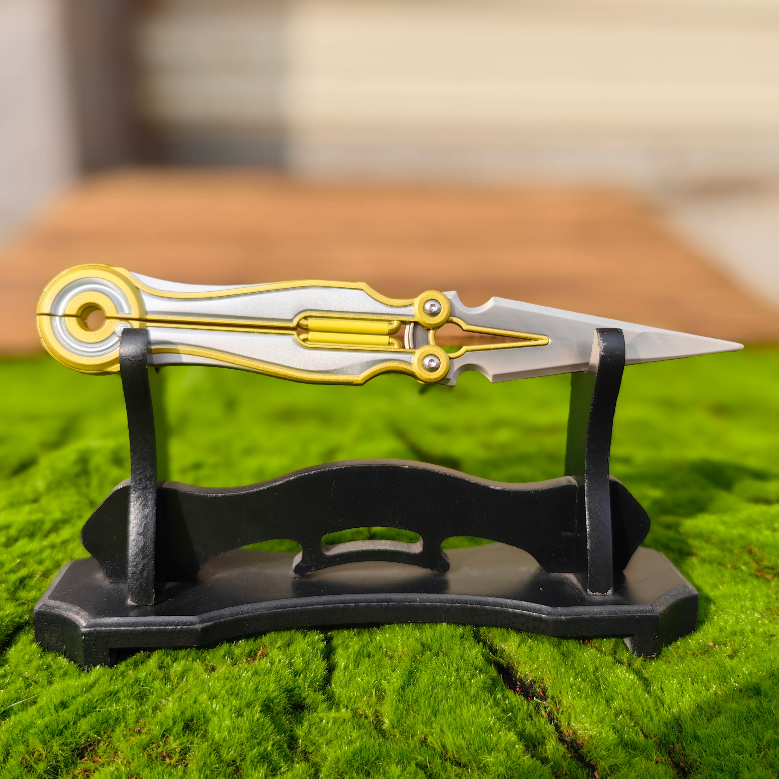 Metal Magepunk 3.0 Sparkswitch Knife Dull Blade Replica For Display
