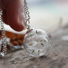 Handmade 925 Silver Necklace With Real Dandelions-Buy 2 Free Shipping