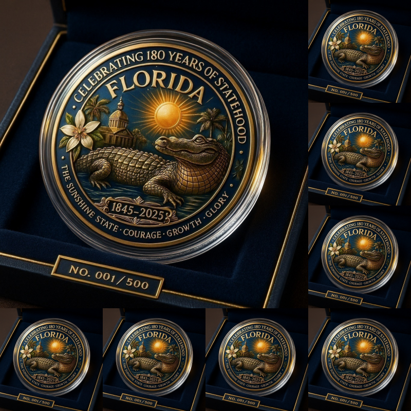 🏆Flash Sale 60% OFF - 🐊Florida 180th Anniversary 1845-2025 Coin