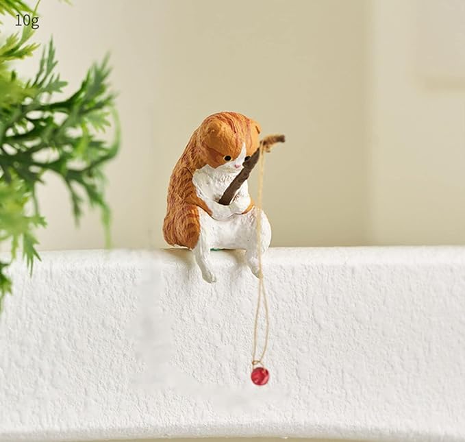 🔥Handmade Miniature Fishing Cat Figurines - Buy 4 Get Extra 20% OFF