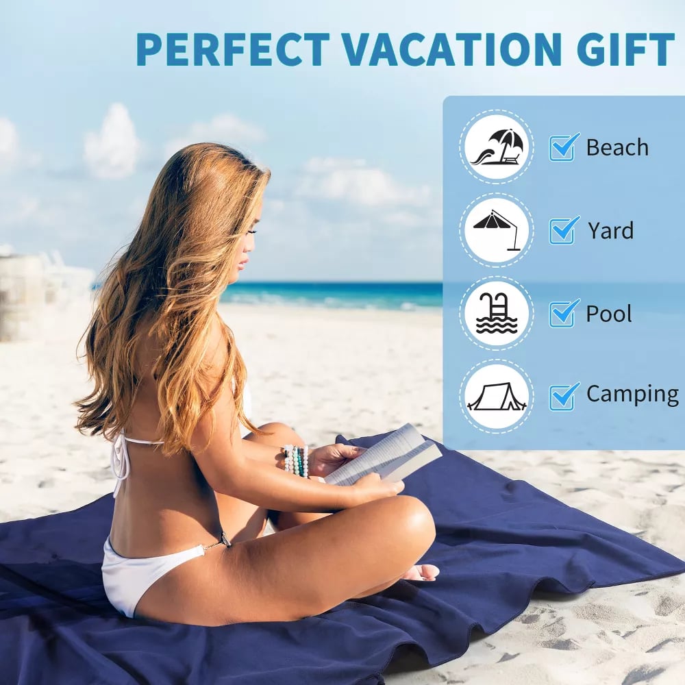 🔥Summer Hot Sale 70% OFF🎁Sun Lounger Towel in Bag with Pockets Storage