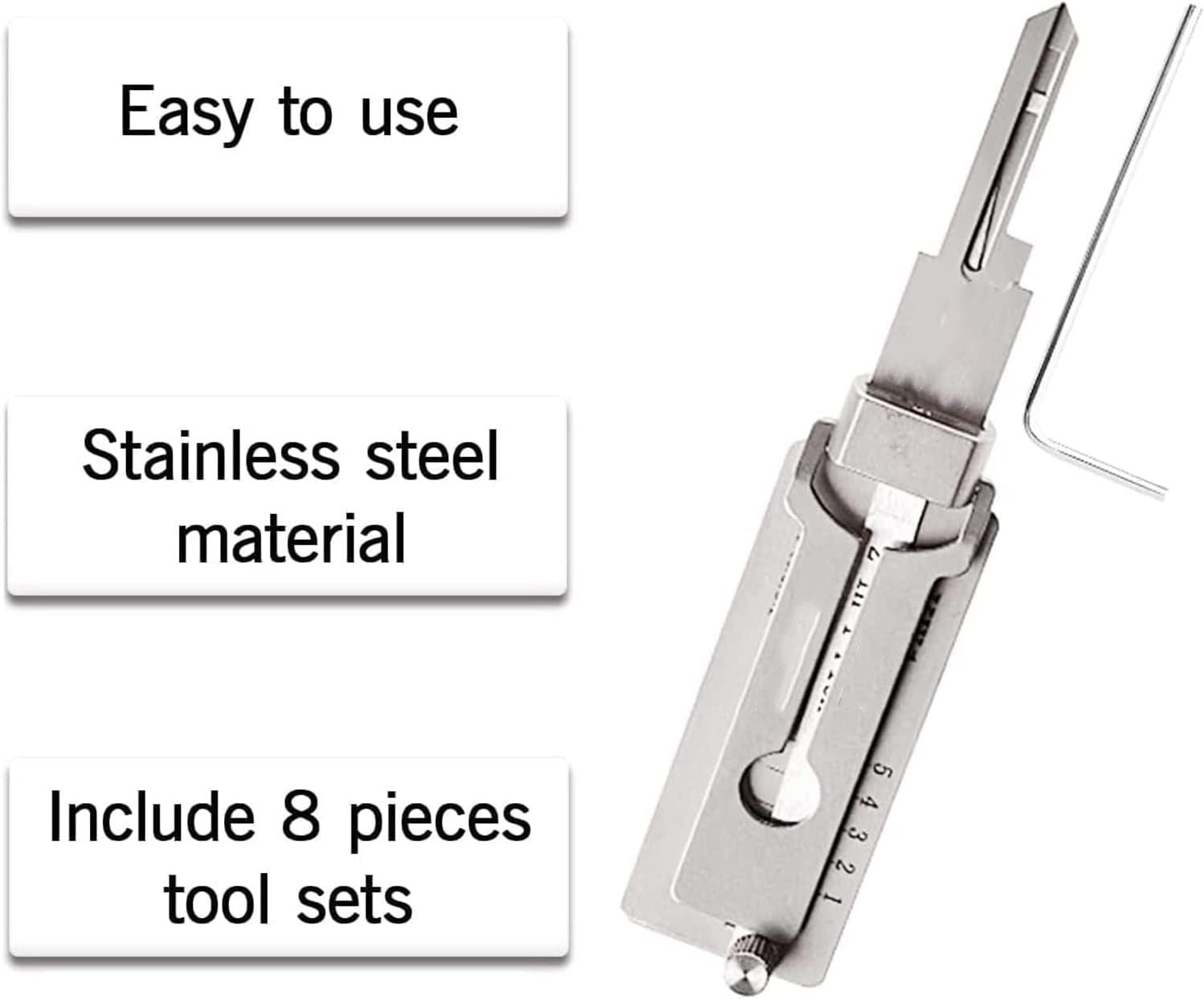 🔥Limited Time Sale 49% OFF - Stainless Steel Master Key Decoder