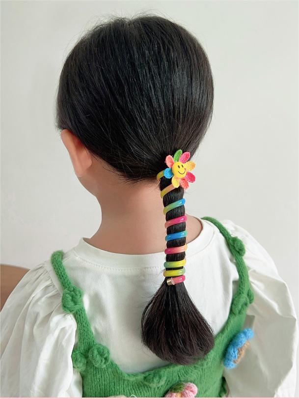 🌲Early Christmas Sale-50% OFF🎁Colorful Telephone Wire Hair Bands for Kids