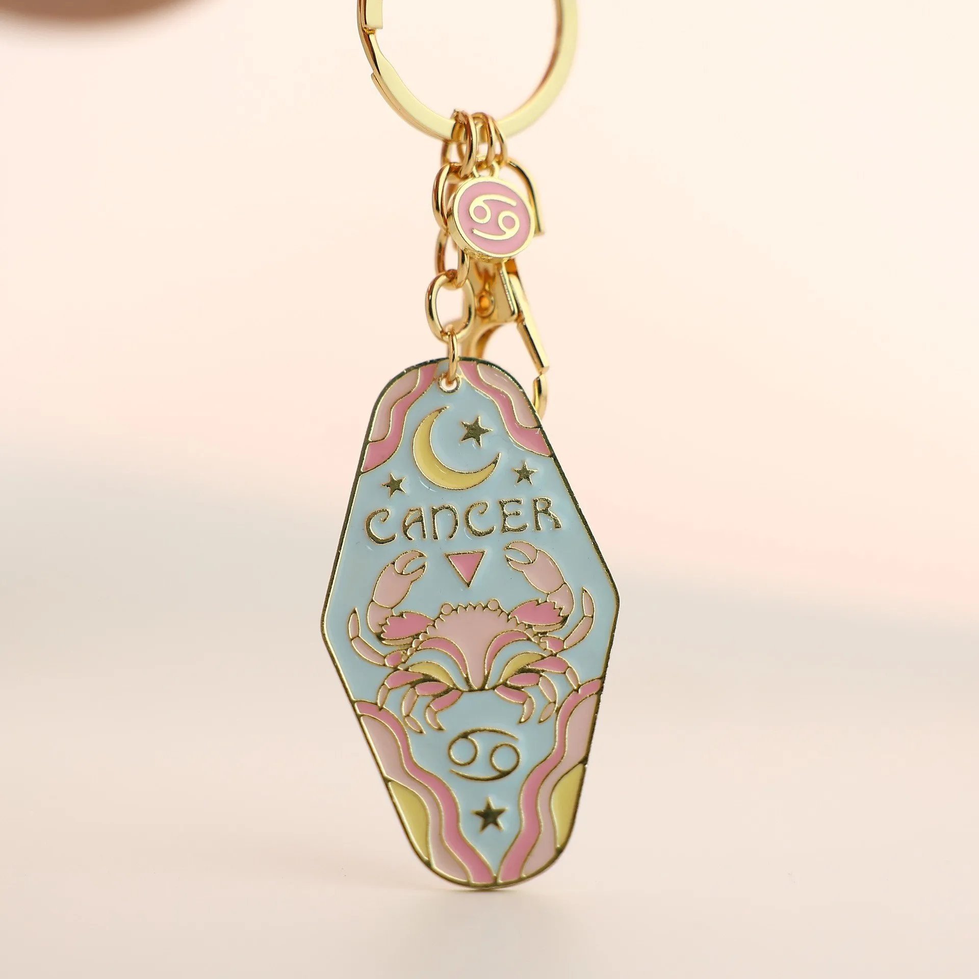 ⏰BUY 3 GET 1 FREE🔮Vintage Illustrated Zodiac Keychain