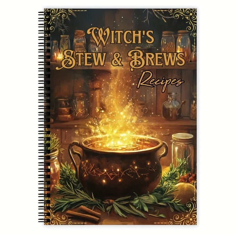 🎁TikTok Last Day Sale - 70% OFF👻🍲WITCH'S STEW & BREWS Decipes：50 Enchanted Recipes for Body and Soul💫