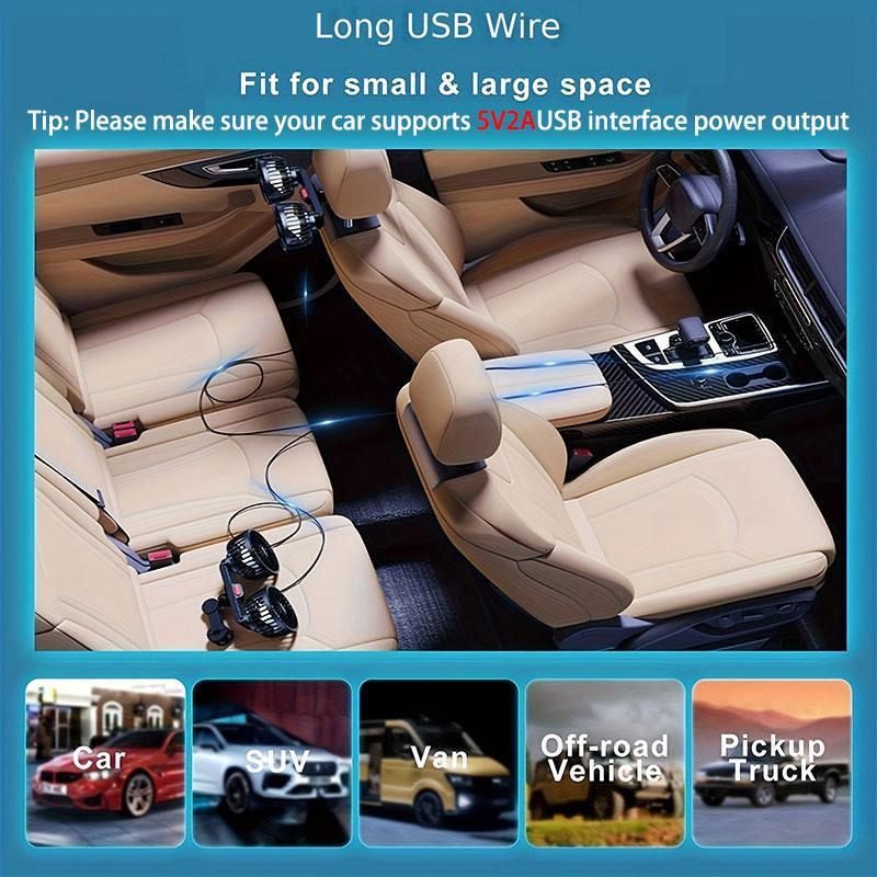 🎁Last Day Promotion 49% OFF🎁Adjustable Car Backseat Fan