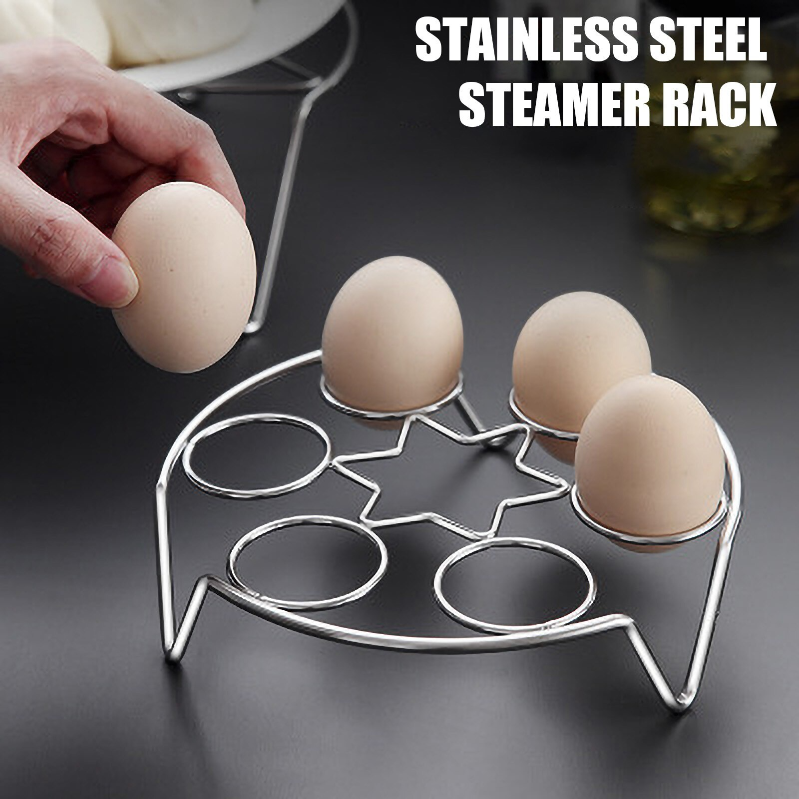 (🌲Early Christmas Sale- SAVE 48% OFF)Stainless Steel Egg Steamer Rack(buy 2 get 1 free now)