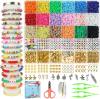 (🎄Christmas Hot Sale - 49% OFF) Clay Beads Bracelet Making Kit, 🔥BUY 2 FREE SHIPPING