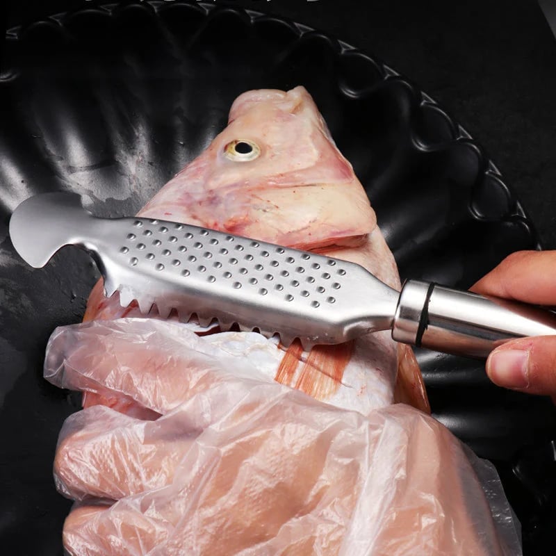 💥LAST DAY SALE 50% OFF💥2-in-1 Stainless Steel Fish Scaler + Ginger Grater