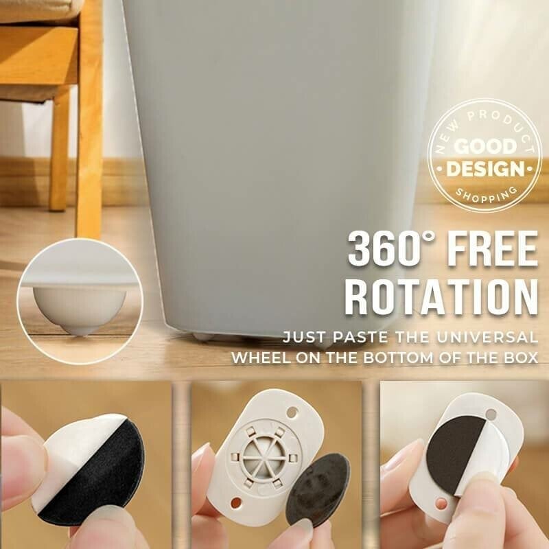 🔥(Last Day Promotion - 49% OFF)Self Adhesive Mini Swivel Caster Wheels, 360°Rotation Ball Caster