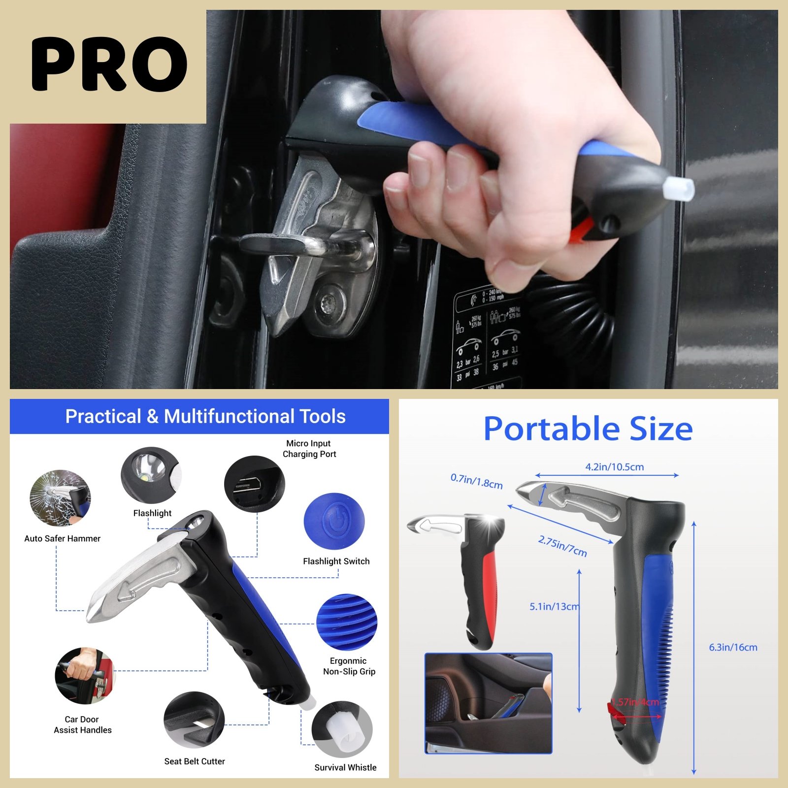 🔥Last Day Promotion 50% OFF🔥5 in 1 Car Door Handle Assist