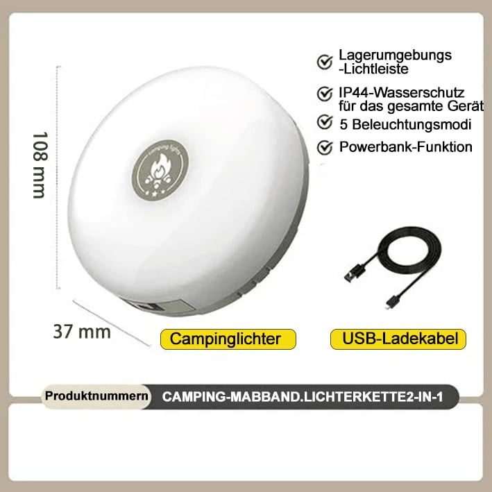 🔥Letzter Tag: 49% Rabatt🔥Außenbeleuchtung Camping Laterne Rolle Atmosphäre Licht