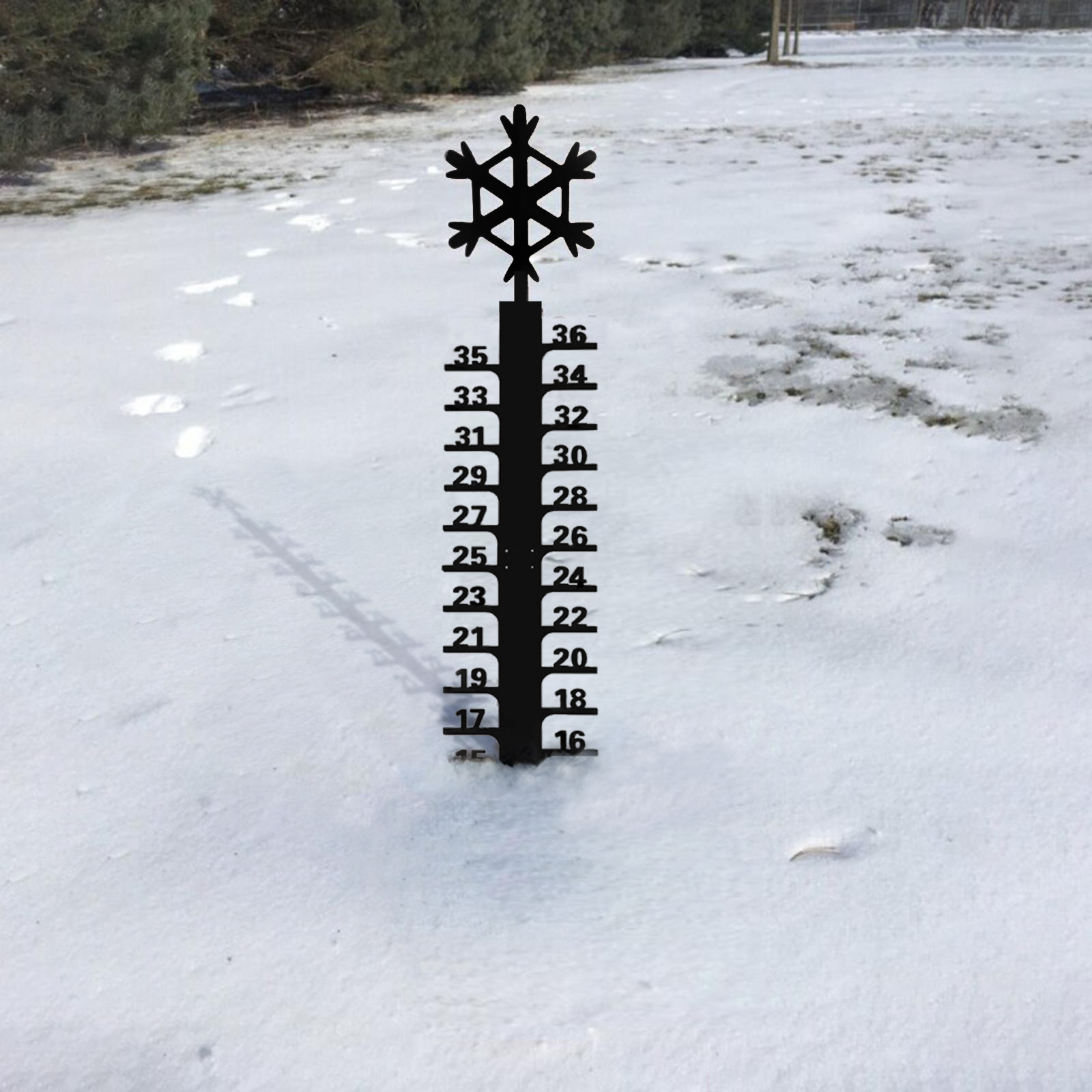 Iron Art Snow Gauge