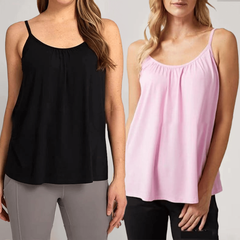 💥Last Day 49% OFF❤️‍🔥2024 Loose-fitting Tank Top With Built-in Bra