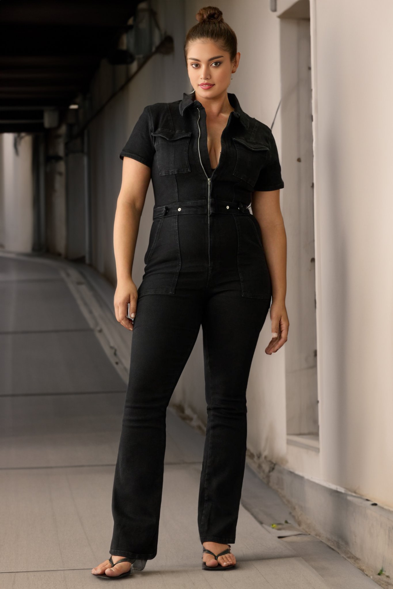 🔥Last Day 49% OFF - Fashion Denim Jumpsuit