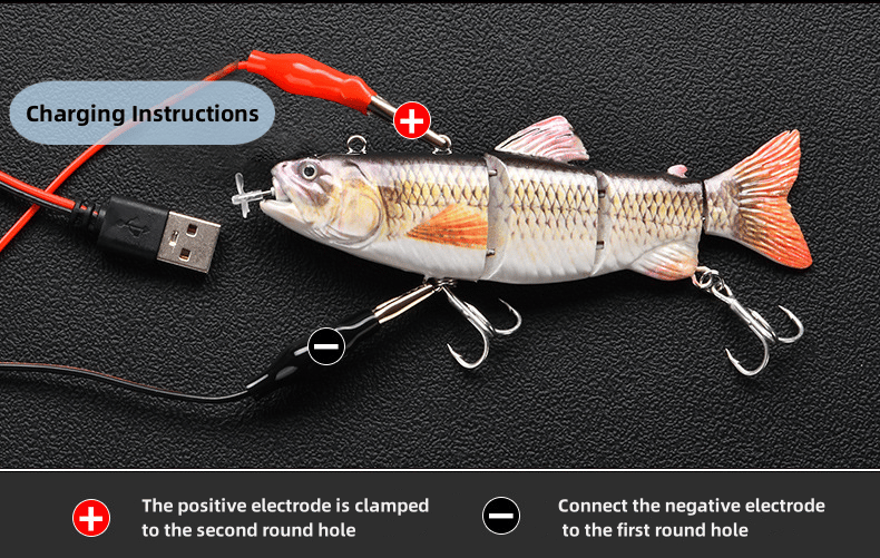 🔥Last Day Promotion 48% OFF-🎁-High-Tech Electric Robotic Fishing Lure - USB Rechargeable with Bright LED Light