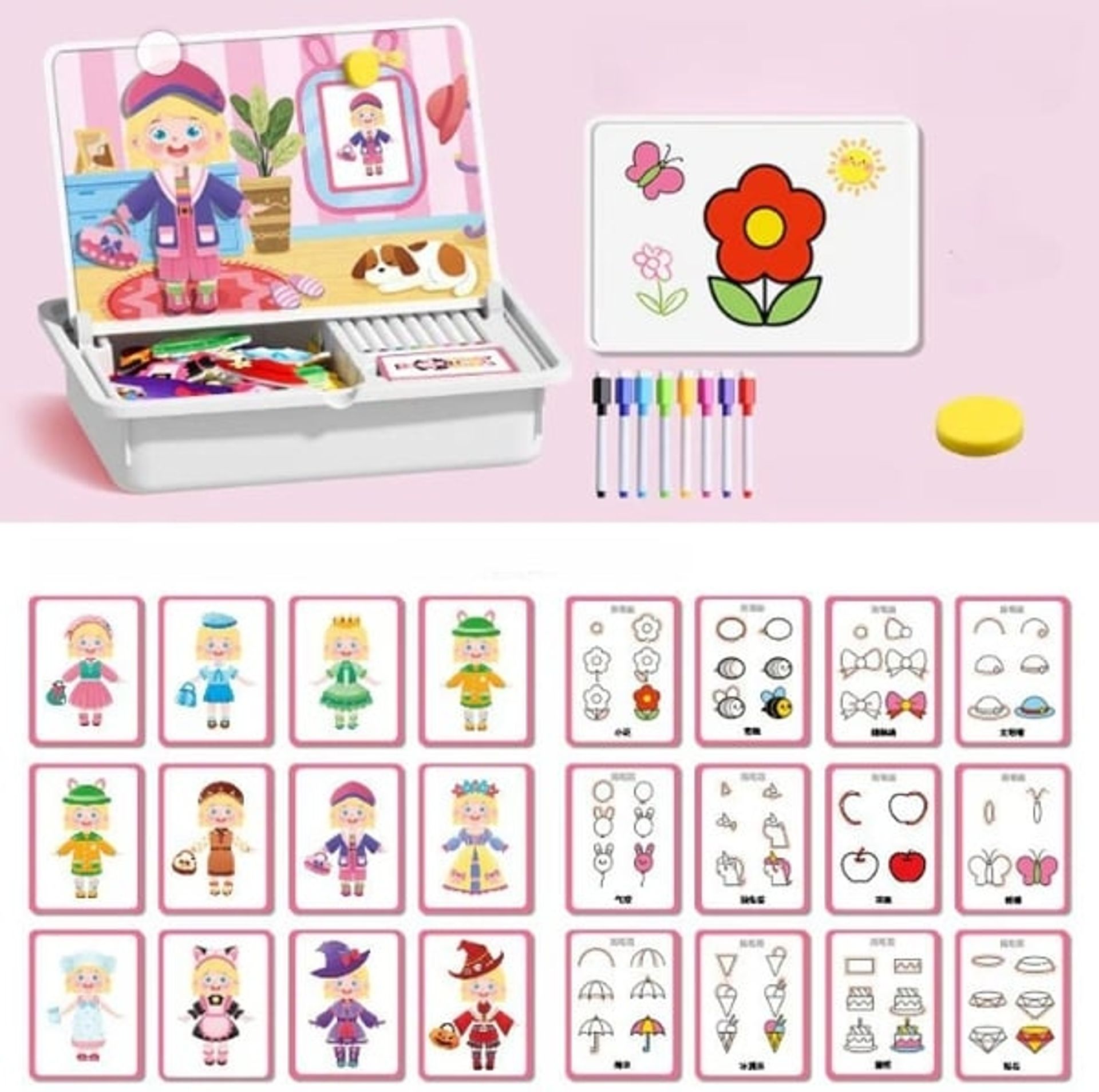 💥LAST DAY SALE 50% OFF💥Magnetic Puzzles Face Dress Up Travel Game