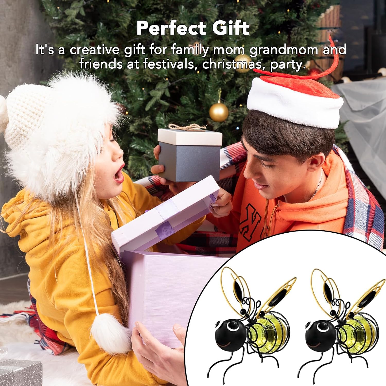 🔥Last Day Promotion 50% OFF🔥Outdoor Hanging Solar Bee Light