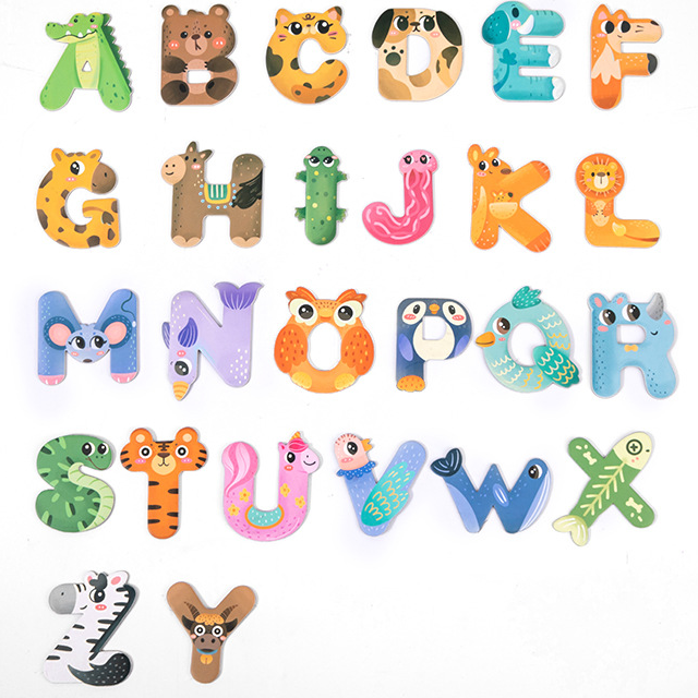 💥LAST DAY SALE 50% OFF💥Magnetic Letters Animals Refrigerator Decoration