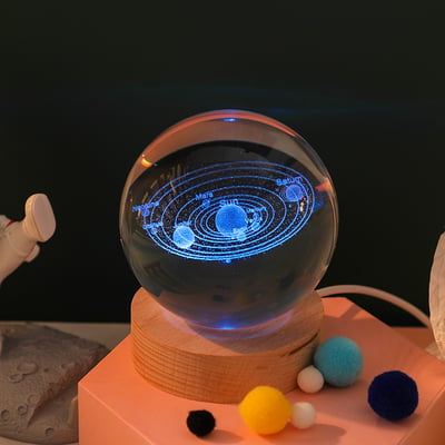 🔥Last Day Sale - 75% OFF - 3D Planet Crystal Ball (🔥BUY 2  FREE SHIPPING 🔥)