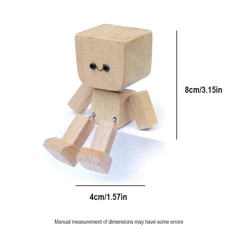 💥LAST DAY SALE 50% OFF💥Little Sways Wooden Figure with 12Pcs Magnetic Expressions