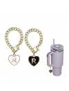 Letter Charm Accessories for  Cup 2PCS Initial Name ID Personalized Handle Charm for  Tumbler