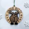 3D Laser Cut Jingle Butts Handmade Funny Wooden Christmas Ornaments