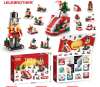 Christmas 2024 Building Blocks for 6-12 YearOlds -12 Day Countdown Calendar Gift Box - 6 in1 Christmas Tree Elk Santa Track Car BlocksBricks