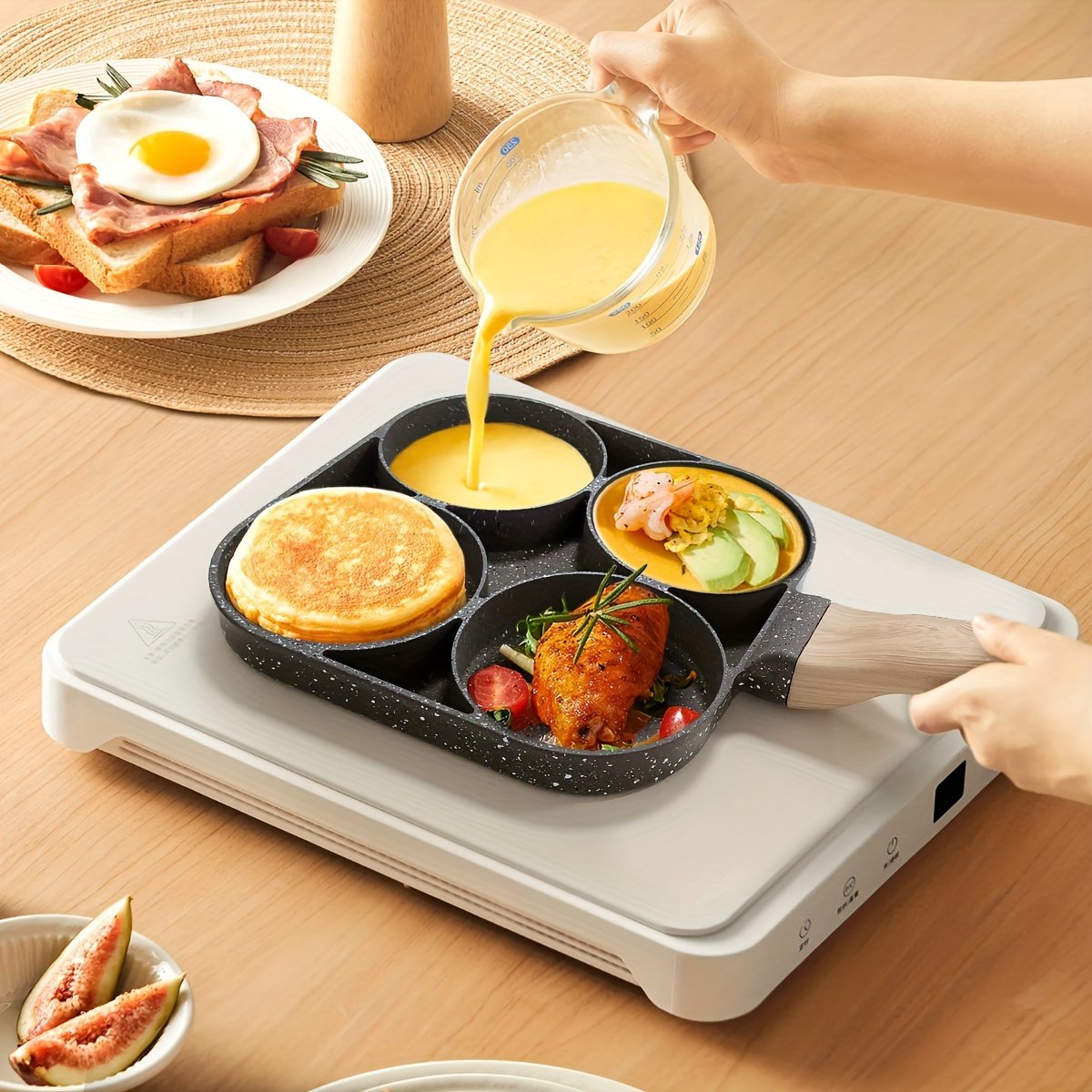 🎁TikTok Last Day Sale - 70% OFF🍳Premium Non-stick Breakfast Skillet For Eggs And Omelettes