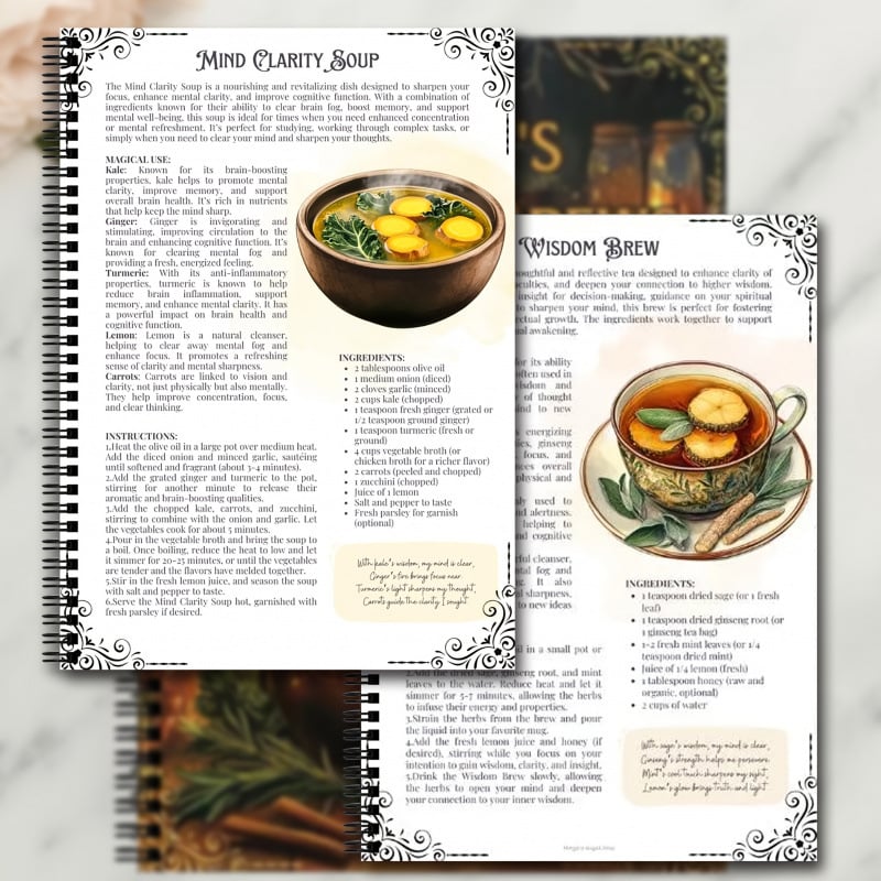 🎁TikTok Last Day Sale - 70% OFF👻🍲WITCH'S STEW & BREWS Decipes：50 Enchanted Recipes for Body and Soul💫