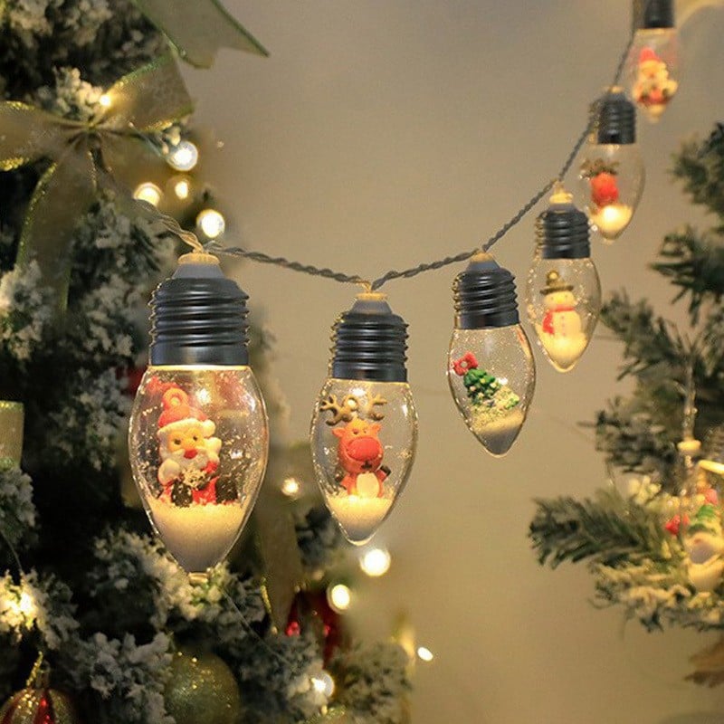 🎄Christmas Vintage Decor String Light - 1Meter-6 Led Bulbs String Lights