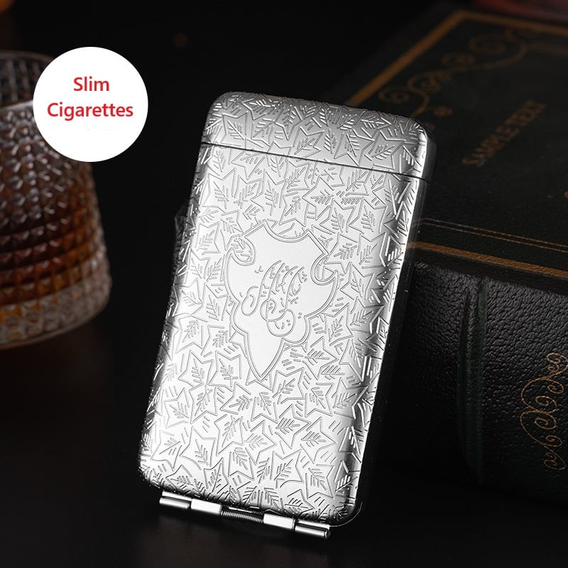 Retro Peaky Blinders Cigarette Case Hand-Carved Shelby