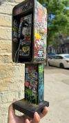 Miniature American Payphone in 1:12 Scale For Action Figure Displays / Toy Photography