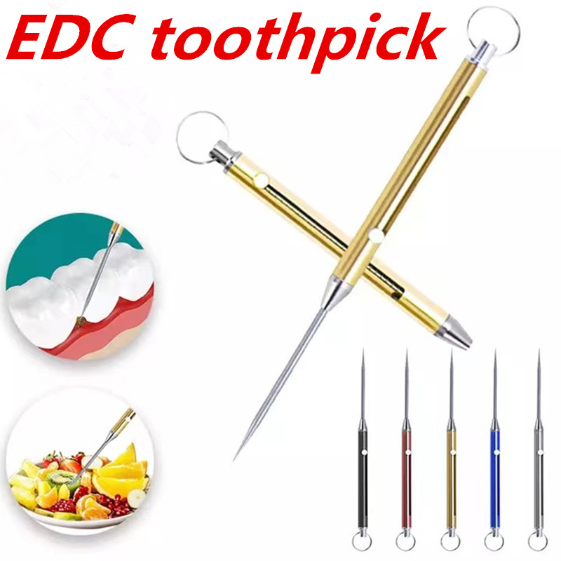 🔥(Last Day Sale- 50% OFF) Titanium Alloy EDC Toothpick - Buy 2 Get 1 Free