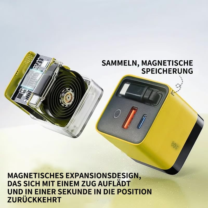 🔥Letzter Tag 49% Rabatt⚡3‑in‑1 GaN‑Schnellladegerät (80 W)