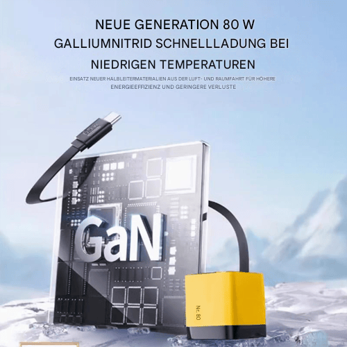 🔥Letzter Tag 50% Rabatt✨3 in 1 Ladegerät Einziehbar 80W MAX Schnell
