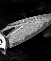 Purely Handmade VG-10 Damascus Folding Knife | EDC Camping Tool