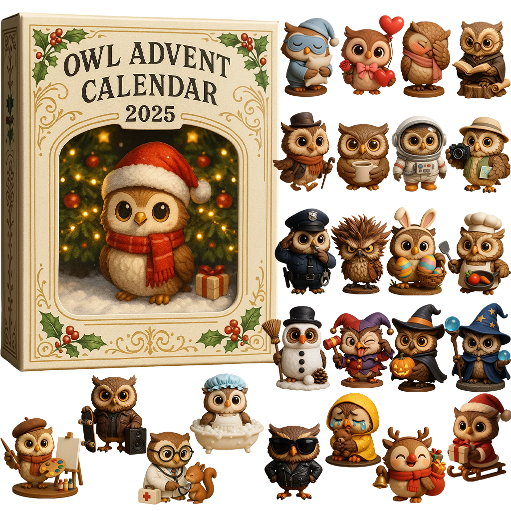 🔥Last Day 50% OFF -🎄Owl Advent Calendar 2025🎁 24 Gifts Inside!
