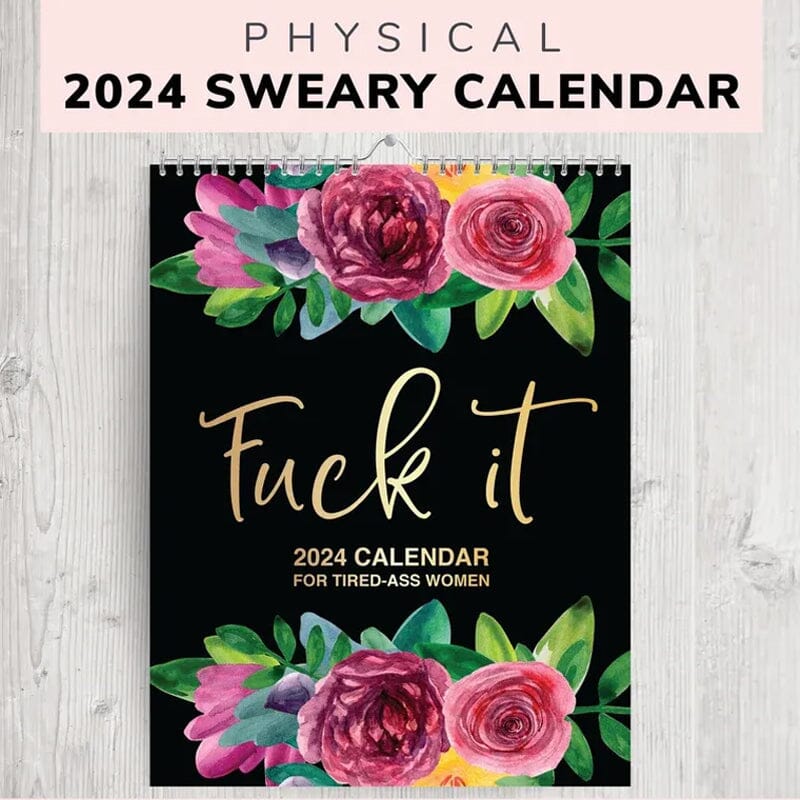 (🌲EARLY CHRISTMAS SALE - 48% OFF) 🎁2024 new Calendar for Tired-Ass Women-Buy 2 Free Shipping